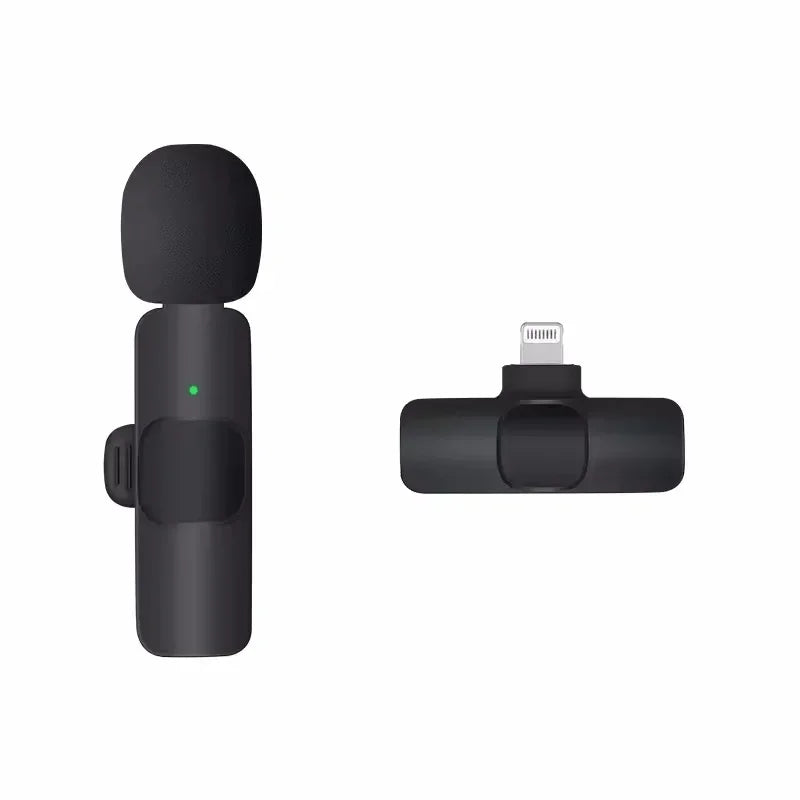 Wireless Lavalier Microphone for iPhone Android Plug and Play Wireless Noise Canceling Microphone YouTube TikTok Live Streamin